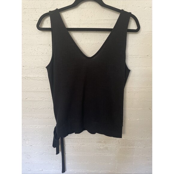 Gap Tank, Tie, Low Back, Black, Petite Small - Picture 1 of 4